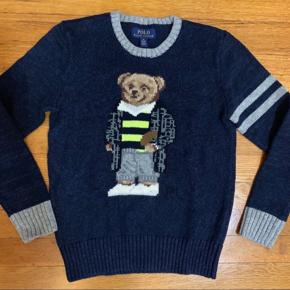 Polo by Ralph Lauren rugby bear sweater size 10-12
